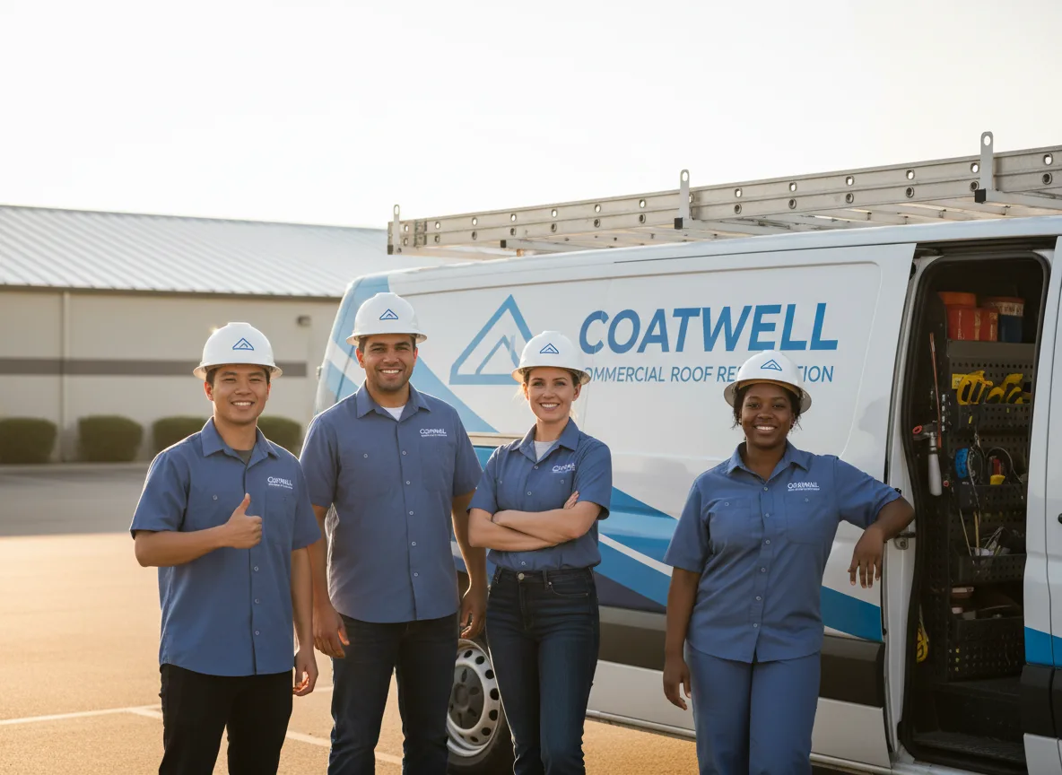 Commercial roof coating company in Whittington, IL
